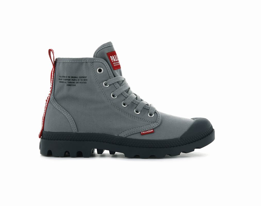 Palladium Pampa Hi Dare Damen Stiefel Grau ||576412-TWA||